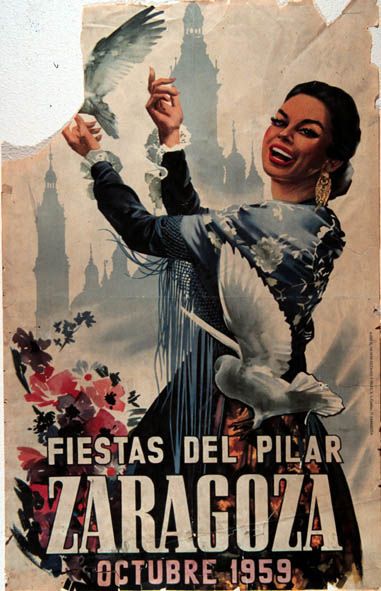 Fiesta patronales en honor de Nuestra Señora del Pilar 1959 Zaragoza